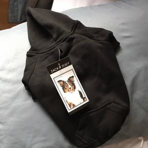 Black hoodie for toy dogs